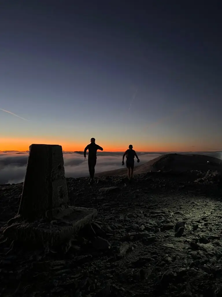 Lake Distrct running guide - Jack out with clients at run rise