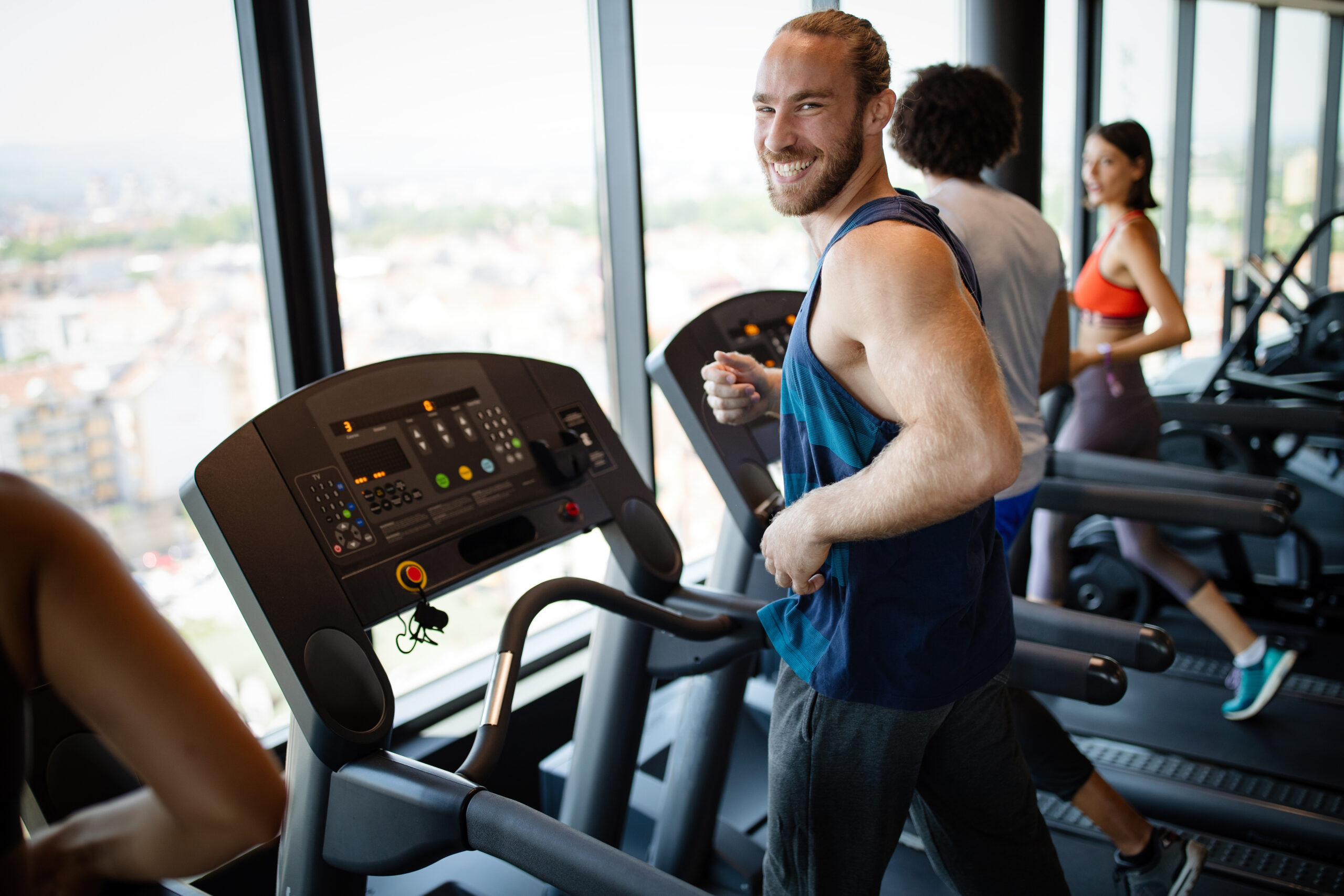 Personal training Kendal - Jack Oliver with client in gym