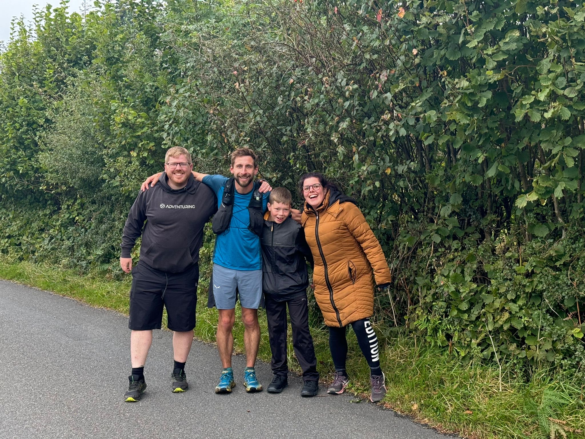 Jack from Run Strong coaching with friends