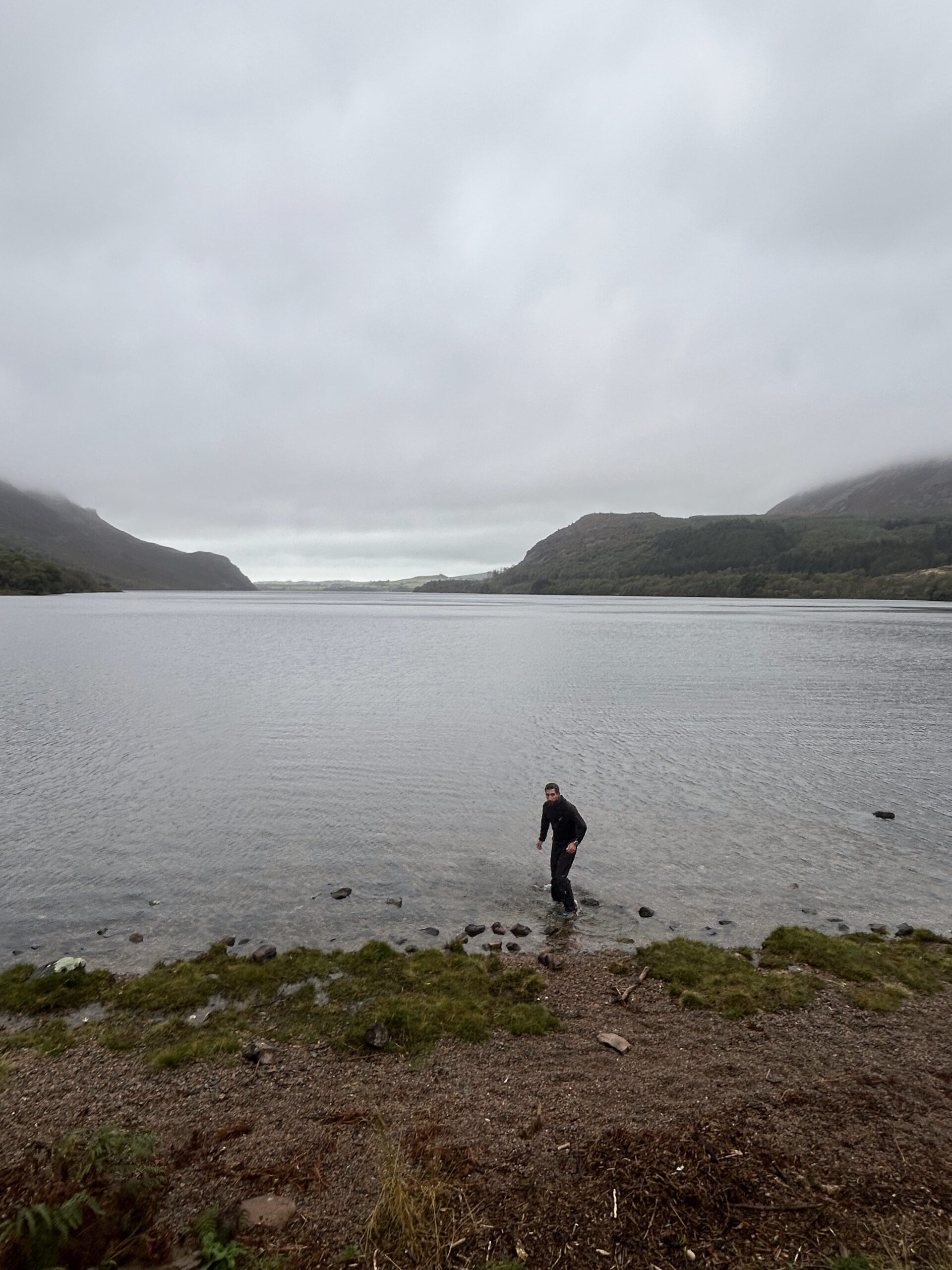 Looking over wasdale water on the the lakes mere and water