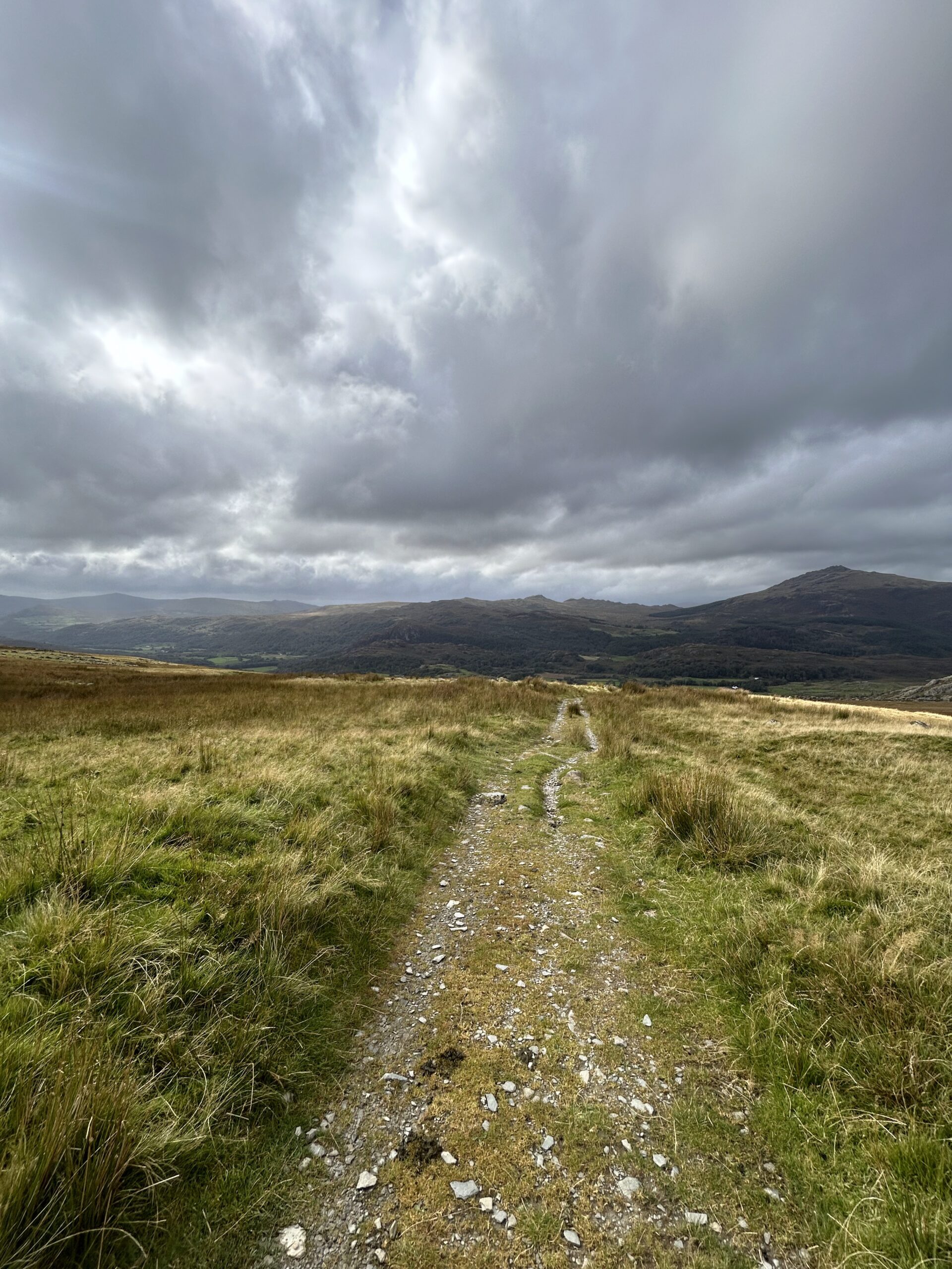 Looking over coniston late on the lakes meres and waters