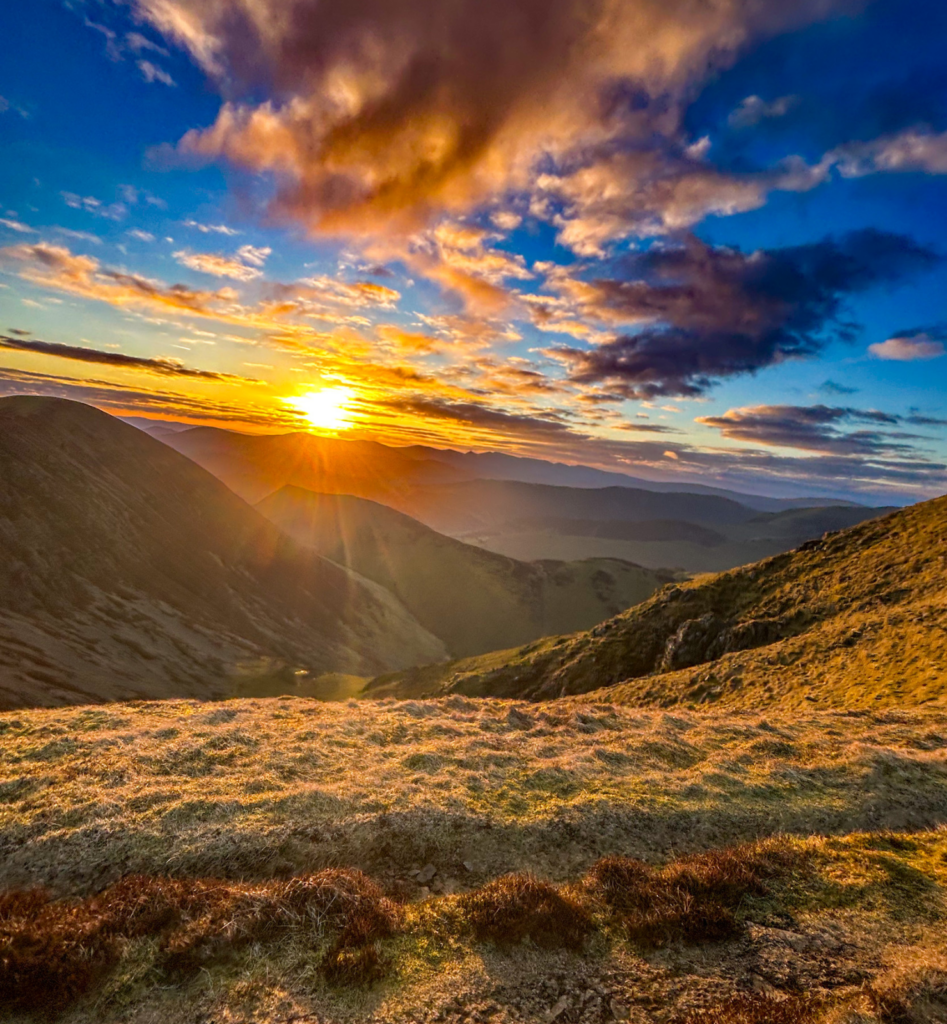 Sunset in the Lake District on the Bob